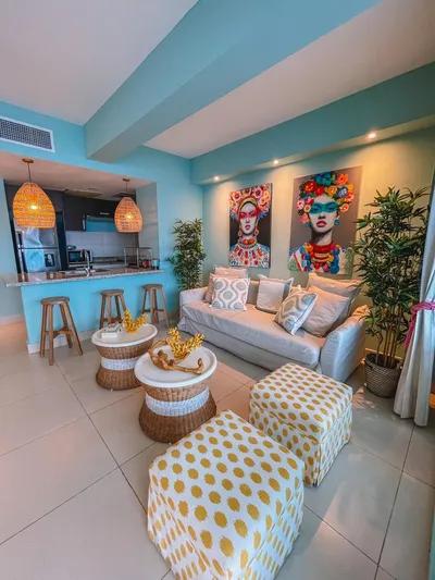 Bello Apartamento Amueblado Primera Linea de Playa Juan Dolio